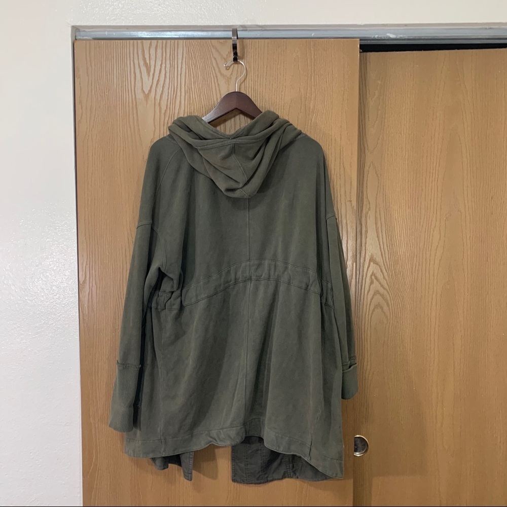 Free People Brentwood Cardigan Jacket Army Green - Picture 8 of 10